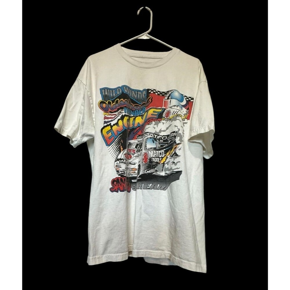 J. Galt Wild Winds Old School Thunder Engine Made In USA White One Size Racing